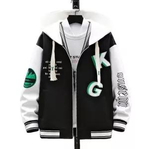 남자 야구잠바 빅사이즈 대학생 루즈핏 후드 점퍼 오버핏 항공점퍼 겨울 캐주얼 재킷 잠바