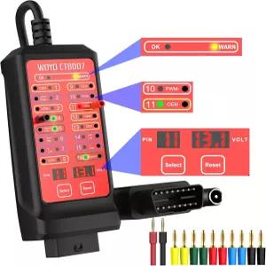 OBD2 브레이크아웃 박스 27인치 OBD 연장 케이블 포함 WOYO CTB007 12V24V CAN 테스터 자동 16핀 디지털