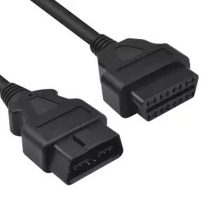 더텍 OBD2 연장 케이블 5FT150M 16핀 OBD 남성 대 여성 진단 도구 블랙