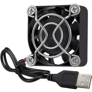 3단 속도 조절 기능이 있는 GDSTME 40mm USB 팬 VR 기어 아쿠아리움 로쿠 라우터 라즈베리 파이 코스프레