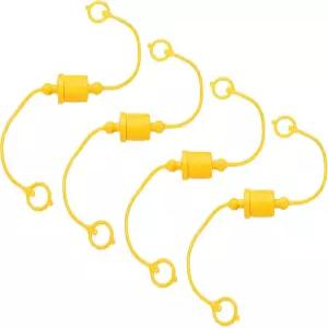 하핑턴 4세트 38 유압 호스 먼지 캡 및 플러그 키트 ISOA 남성 여성 커버 리텐션 링이 있는 에어 커플러