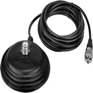 레테비스 마그네틱 안테나 마운트 베이스 5M 동축 케이블이 장착된 모바일 라디오 자석 PL259UHF 암 커넥터