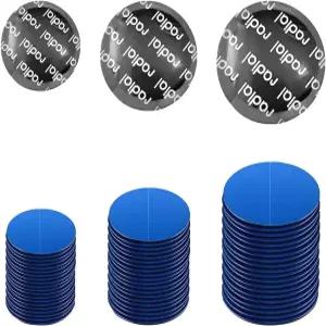 MTRPS 60 PCS 타이어 수리 패치 32mm 42mm 58mm 원형 천연 고무 키트 튼튼한 펑크 콜드 자동차 트럭