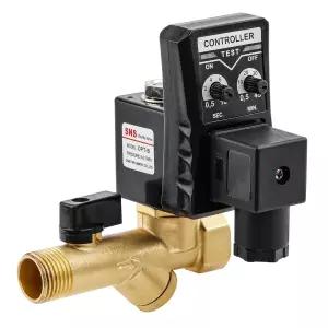 SNS AC110V 12인치 NPT 전자식 압축기용 자동 타이밍 에어 탱크 배수 밸브
