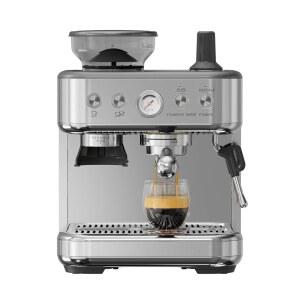 그라인더가 있는 에스프레소 메이커 전문가용 머신 탈착식 카푸치노 15바 탬핑 JZ 물탱크 밀크 포함된 바리스타 CAFE 라떼 스틸이 78OZ 캘리브레이션 스테인리스 커피 프로더