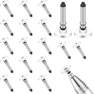 24PCS 화이트 유니버설 스타일러스 팁 터치스크린용 원형 디스크 교체 스마트폰태블릿 필기그림 맞춤 펜