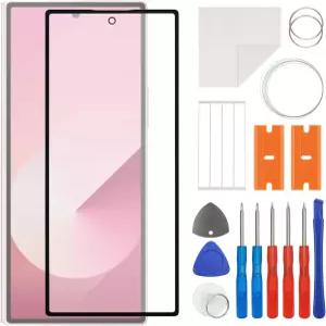 업그레이드된 수리 키트와 함께 갤럭시 Z 폴드 6 5G 6와 호환되는 SWARK 새로운 전면 스크린 유리 외부