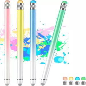 터치스크린용 스타일러스 펜 8개의 팁이 추가된 고감도 및 정밀 태블릿 펜4pcs 모든 장치와 호환되는 용 2