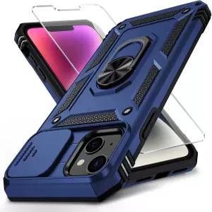 카메라 렌즈 커버가 장착된 14 플러스 케이스용 와이컬러 HD 스크린 프로텍터 10피트 밀리터리 등급 낙하