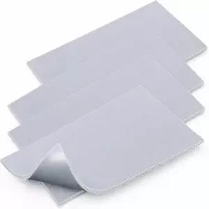 4개의 실리콘 열 프레스 매트 4인치 8인치 양면 내열 폼 커버 패드 모자 비닐 DIY 슬리브 작은 제품 HTV