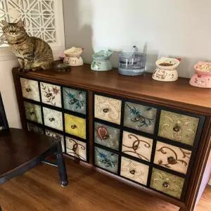 엔틱 서랍장 원목 와이드서랍장 3단 5단