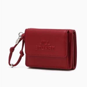[AK플라자] [질스튜어트] 뉴페이퍼 레드 소가죽 3단 반지갑 JAWA6E511R2