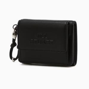 [AK플라자] [질스튜어트] 뉴페이퍼 블랙 소가죽 3단 반지갑 JAWA6E501BK