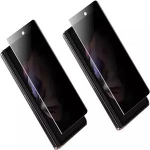 AHERLCG 2 PCS 프라이버시 화면 보호기 갤럭시 Z 폴드 32PCS 외부전면 안티 스파이 풀 커버 소프트 긁힘