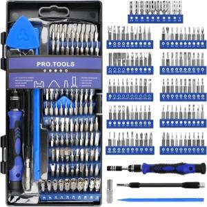 124 in 1 정밀 드라이버 세트 전자 제품 미니 수리 도구 키트 컴퓨터 노트북 스마트폰 PC 게임 콘솔 시계용