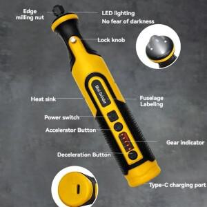 무선 연마기 조각 펜 전기 드릴 키트 마이크로 로터리 도구 DIY 미니 그리딩 머신 7.2V