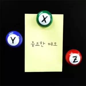 엘디자인 알파벳 마그넷홀더 자석스티커