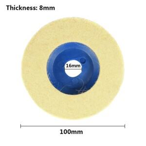 연마 버핑 휠 100X8X16mm 그라인더 패드 도구 양모
