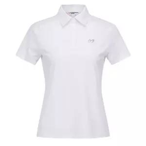 [하프클럽/] 여성 엠보 프린팅 타공 반팔 티셔츠 421E2TO402 WH 골프 반팔티