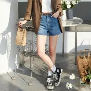 여자 3부 4부 빈티지 워싱 데일리 청반바지