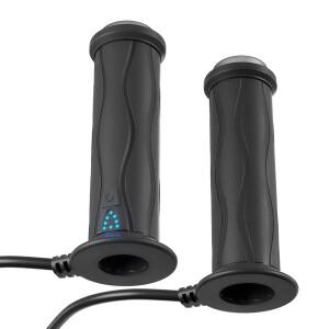 DC 12V 오토바이 핸드 히팅 그립 5단 전기 성형 실리콘 핸들바 스마트 온도 조절