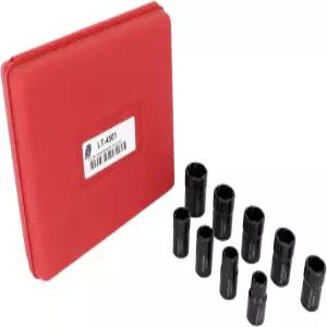 LTI TOOLS 트위스트 소켓 제거 키트 38 9피스 너트 및 볼트 추출기 세트 러그 도구 키트LT 4501