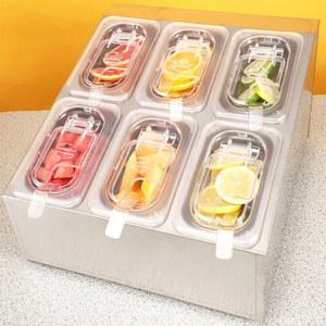 미니 반찬 냉장고 밑반찬 3구 얼음 9칸 토핑 냉장 저온 1열세트 보온 3개 보관 밧드