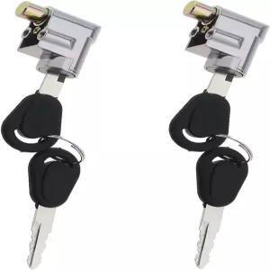 4개의 키가 가벼운 오토바이 전기 자전거 스쿠터 EBike를 위한 2pcs 배터리 실린더 잠금 점화 스위치 방지