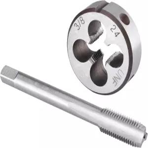 버킷 3824 UNF 탭 및 다이 세트 38 24 머신 라운드 오른쪽 손잡이