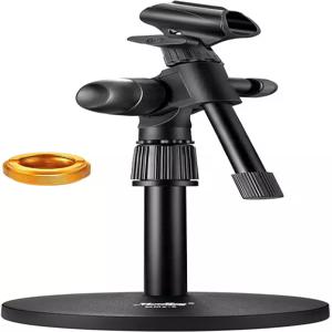 미끄럼 방지 마이크 클립이 있는 무키 스탠드 조절식 테이블탑 기어 고정이 가능한 숏 테이블 붐 암 38인치