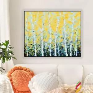 금전운 풍수지리 그림 40x50cm 캔버스 3.0버전 명화 돈들어오는 DIY 색칠하기 내프레임 자작나무