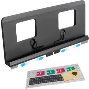 탈착식 피아노 키 스티커가 있는 AzulySlec 조절식 핀 음악 스탠드 여러 전자 및 키보드 장착 내장 수납식