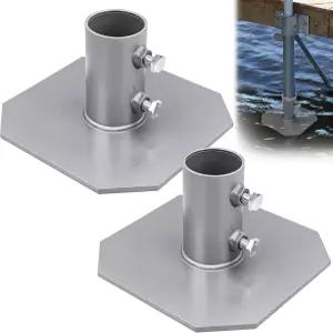 IHOUME 고정 도크 바닥 패드 88인치 218인치 내경 회색 아연 도금 강판 중장비용 플로팅 지지용 하드웨어