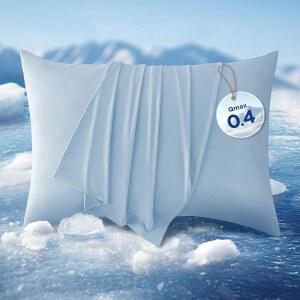 뜨거운 수면을 위한 베지터 쿨링 베개 커버, 밤 땀을 시원한 지퍼 케이스 퀸 세트 2개, 실키한 부드럽고 통기성 있는 모발 및 피부용 콜드 파란색, 20x30인치