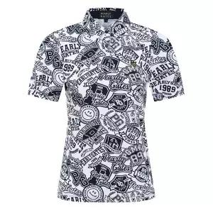 [하프클럽/] 여성 프린팅 반팔 티셔츠 521E2TO405 NA 골프 반팔티