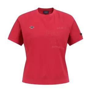 [하프클럽/] 여성 스트링 타공 반팔 티셔츠 521E2TR412 RE 골프 반팔티