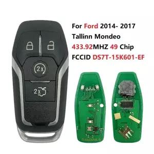 호환  CN 018054 포드 2014- 2017 톨린 몬데오 4 버튼 스마트 키 433.92MHZ FCCID DS7T-15K601-EF