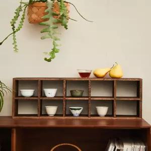 컵 장식장 다기장 엔틱 찻잔 커피장 접시장 카페 수납 그릇 찻장 선반