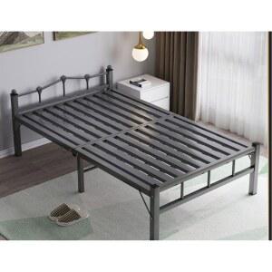 블랙 철제 조립침대 간이 매트리스 원룸 철제침대 받침대