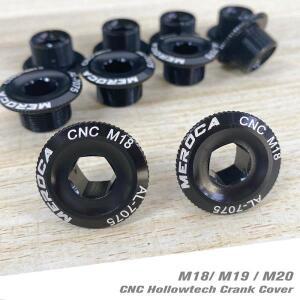 1/2/10개 자전거 크랭크 커버 블랙 M18 M19 M20 스크류 너트 캡 바텀 브래킷 암 CNC 알루미늄 고정 볼트