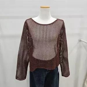 [밸리걸]보트넥 넷팅 니트 (804650)_YS