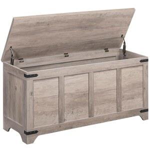 마한크리스 보관함, 47.2인치 보관 트렁크, 안전 경첩 2개 포함, 나무 장난감 상자, 현관 신발 벤치, 방용 대형 침실, 거실, 그레이지 SCHG4901