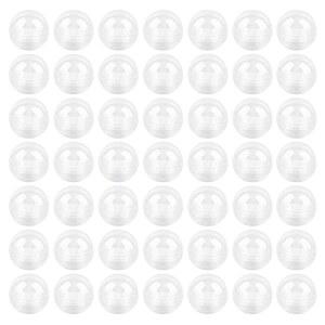 AUEAR, 파티 호의 상품을 위한 100팩 반투명 소형 원형 캡슐 1.1인치 자판기 빈 플라스틱 껌통