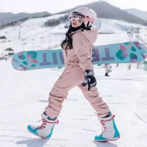 스노우보드 점프수트 방수 방한 올인원 수트 안감 퀼팅