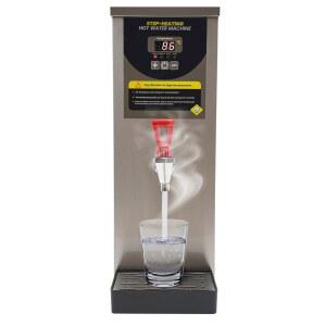 전기 온수 보일러, 상업용 디스펜서, 304 스테인리스 라이너, 물 끓이는 기계 LCD 디스플레이, 커피 차 우유용 8L 보일러(8L/실버)