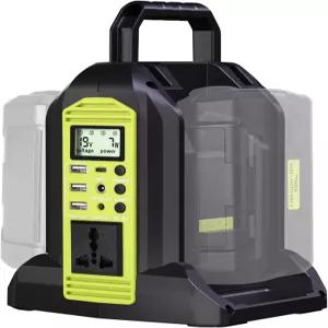 Ryobi 40V 리튬 이온 배터리용 350W 파워 인버터 LED 조명이 있는 OP401 2포트 ~ 120V 순수 사인파 USB-A