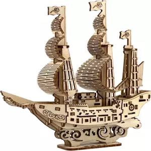 MPIUET 3D 퍼즐 통나무집 DIY 목조 주택 모델 키트 컨트리 코티지 빌딩 직소 브레인 티저 퍼즐(세일보트