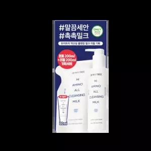 듀이트리 하이 아미노 올 클렌징밀크 200ml+리필200ml+20ml  기획