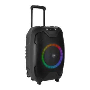 LED 블루투스 이동식 앰프 스피커 슬롯 거치대 2대 연결 최대 50W 버스킹 노래 음악 노래방 홈파티 분위기