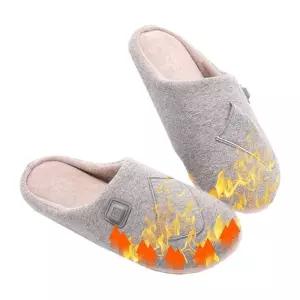 발열 슬리퍼 오피스 온도조절 신발 전기 핑크255 겨울슬리퍼 난방 USB 충전식 열선 상품